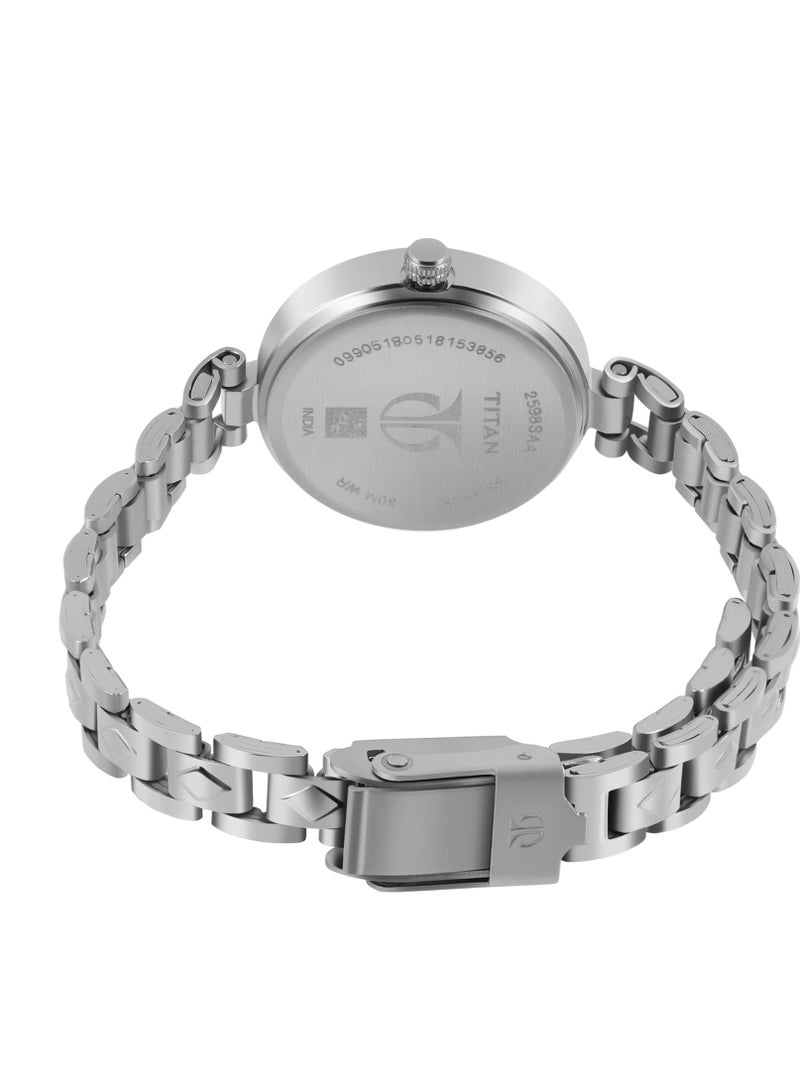 TITAN Titan Quartz Analog Siler Dial Stainless Steel Strap Watch for Women - Image 4