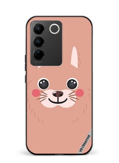 VR CREATIVE Protective Case Cover For Vivo V27e Lama Cartoon Face Design Multicolour  - Image 1
