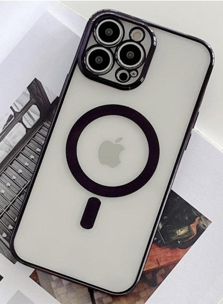 ELTRAZONE iPhone 12 Pro Case, Ultra-Thin Shockproof and Anti-Yellow Protective Cover, Magnetic Phone Cover - Image 1