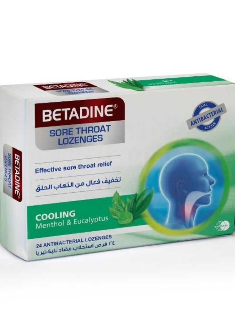 BETADINE Sore Throat Lozenges Menthol 24 Pcs 