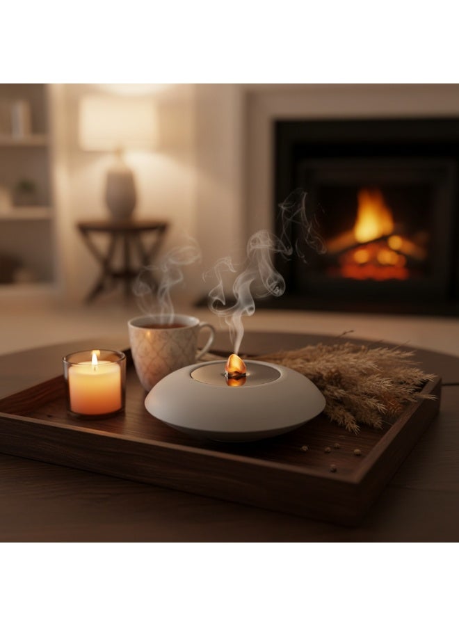 AKDC Metal LED Candle Light 15cm – White | Battery Operated (2 AA) - Image 2