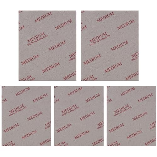Anpatel Made with Soft Pads Sanding Sponge Sanding polishing Wet Dry Foam Washable Reusable fine grit Fast Cutting Grain Size (5 Pieces_ 02606 softpads, Grain 60 Medium) - Image 1