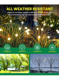 Solar Garden Lights Outdoor Solar Lights 6 Pack Waterproof Solar Powered Firefly Lights Landscape Solar Lights Outdoor Decorative Lights for Yard Garden Flowerbed Party(Warm/36 LED) - pzsku/Z9FCA9ABFA8472580F704Z/45/_/1717559768/8b7741d7-6eba-44ce-bf8d-a6df702ca0c5