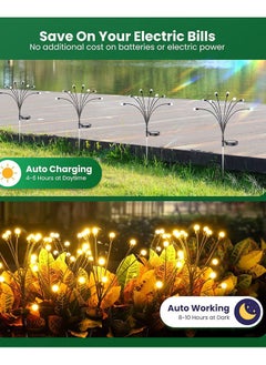 Solar Garden Lights Outdoor Solar Lights 6 Pack Waterproof Solar Powered Firefly Lights Landscape Solar Lights Outdoor Decorative Lights for Yard Garden Flowerbed Party(Warm/36 LED) - pzsku/Z9FCA9ABFA8472580F704Z/45/_/1717559769/5984e161-3878-49c7-b63f-cc4b02eb568d