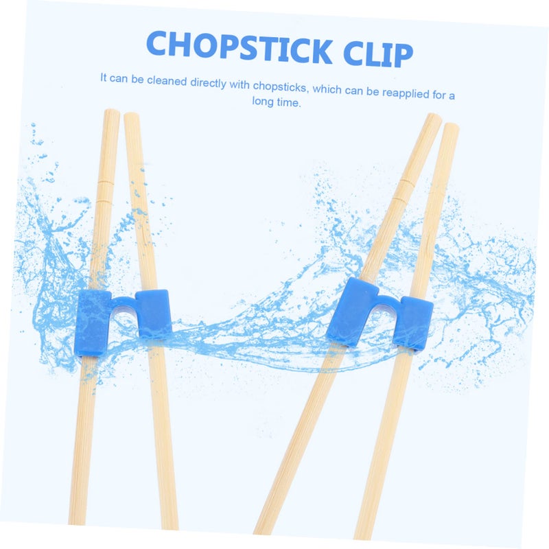 Blue Plastic Chopstick Training Clips 5pcs Clip Type Learning Tools - Image 5