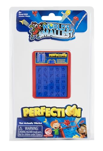 World's Smallest Worlds Smallest Perfection Fully Functional Miniature Game Classic FastPaced Shape Game for Kids and Adults Board Game Family Games Travel Game Stocking Stuffers Easter Baskets Ages 6 and Up - Image 5