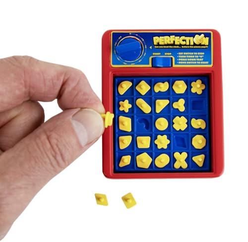World's Smallest Worlds Smallest Perfection Fully Functional Miniature Game Classic FastPaced Shape Game for Kids and Adults Board Game Family Games Travel Game Stocking Stuffers Easter Baskets Ages 6 and Up - Image 1
