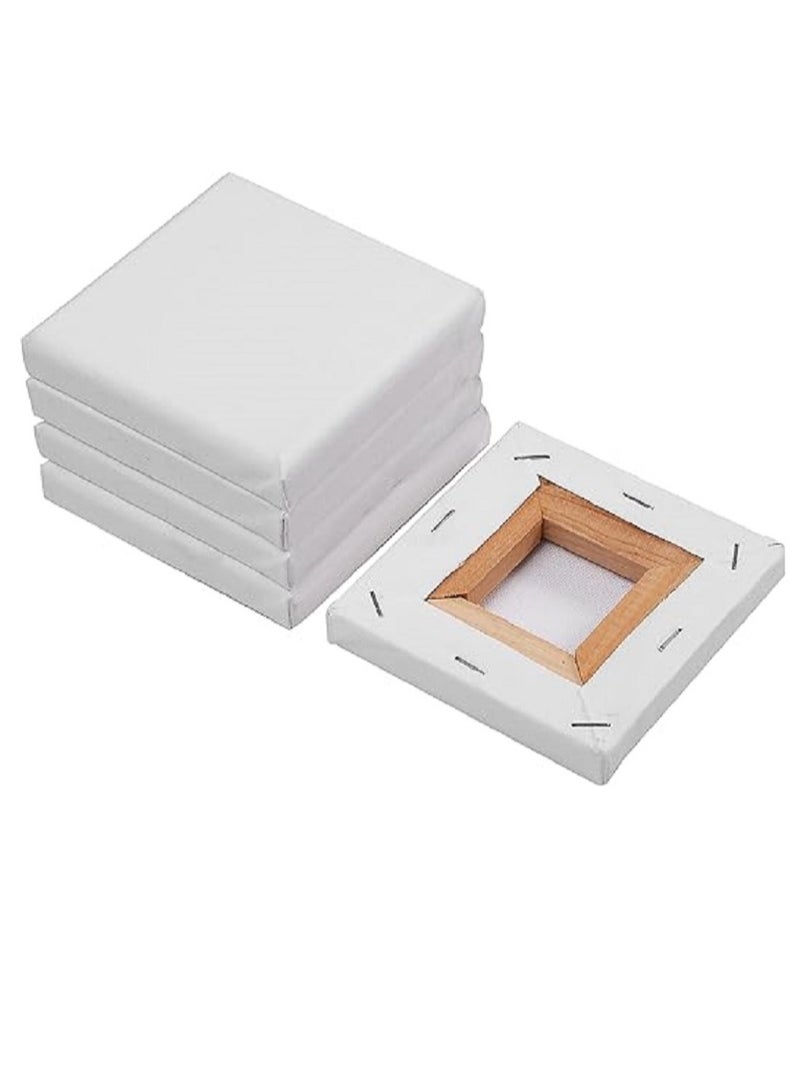 6-Piece Oil Canvas Set - 10 x 10 cm - Stretchable Unleash your creativity with this mini canvas set, specially designed for fine art projects and detailed drawing, whether you're a professional artist or a passionate beginner. - Image 1