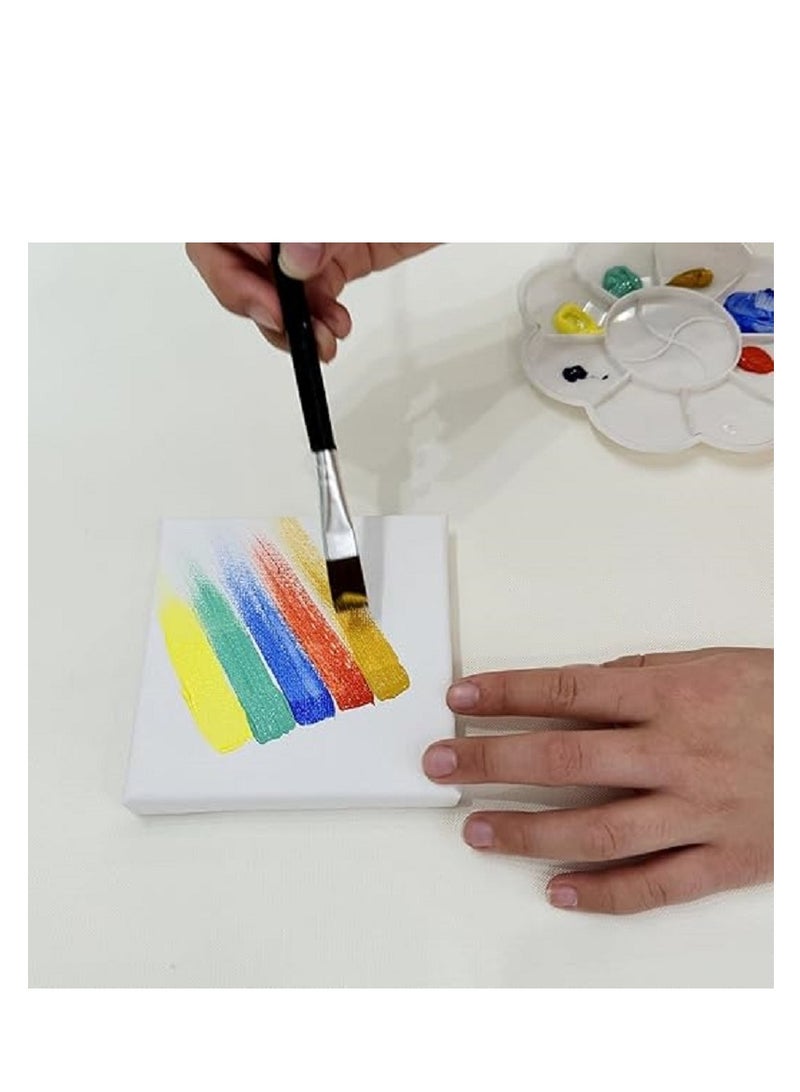 6-Piece Oil Canvas Set - 10 x 10 cm - Stretchable Unleash your creativity with this mini canvas set, specially designed for fine art projects and detailed drawing, whether you're a professional artist or a passionate beginner. - Image 2