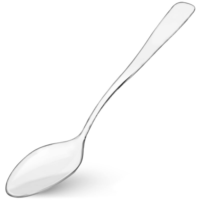 LSR LORESO Loreso Plastic 50CT Mini Clear Dessert Spoons For Miniature Dessert Cups  Tasting Party  Sampling  Ice Cream  Small Catering Supplies - Reusable BPA Free Pack of 50 - Image 5