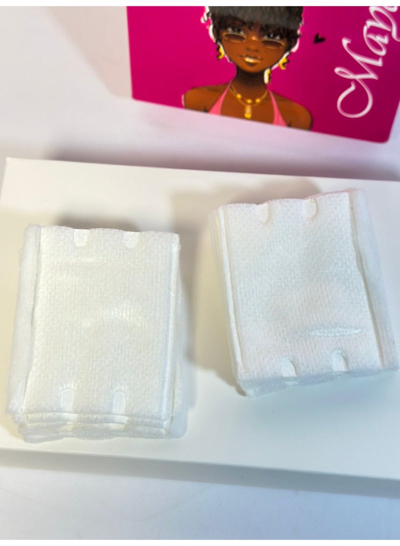 Soft 3Layer Cotton Pads Organic Makeup Remover Rounds Biodegradable for Facial Toner Application Bulk 100PCS - Image 1