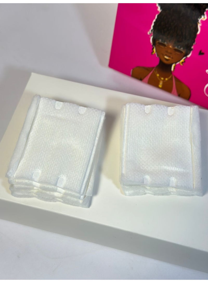 Soft 3Layer Cotton Pads Organic Makeup Remover Rounds Biodegradable for Facial Toner Application Bulk 100PCS - Image 3