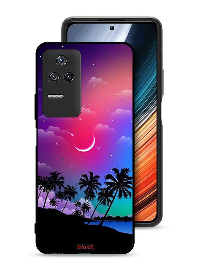 Tolwak Xiaomi Redmi K40S Protective Case Cover Moon In Night Art - Image 1