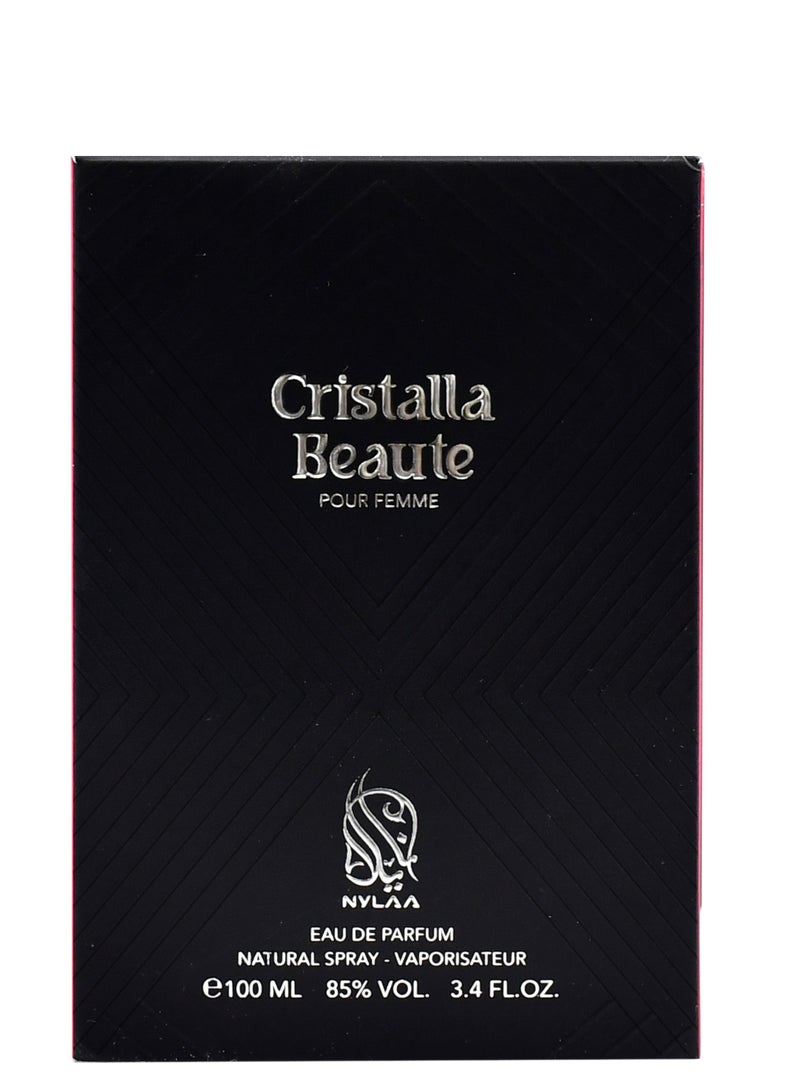 NYLAA Cristalla Beaute Eau De Parfum(EDP) 100ML | Premium Perfume for Women | Long Lasting Fragrance | Daily Use Perfume - Image 3