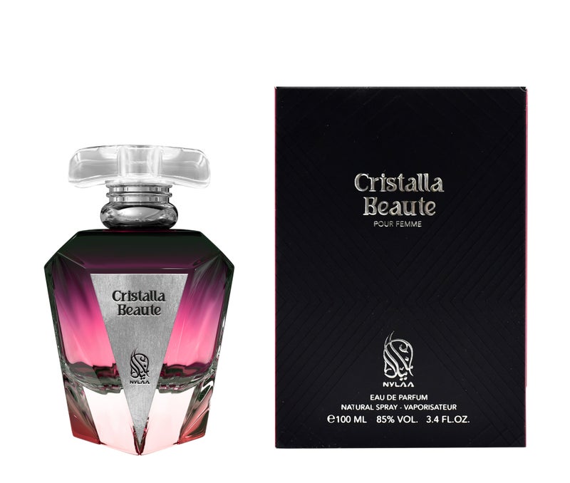 NYLAA Cristalla Beaute Eau De Parfum(EDP) 100ML | Premium Perfume for Women | Long Lasting Fragrance | Daily Use Perfume - Image 1