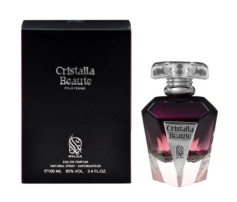 NYLAA Cristalla Beaute Eau De Parfum(EDP) 100ML | Premium Perfume for Women | Long Lasting Fragrance | Daily Use Perfume - Image 4