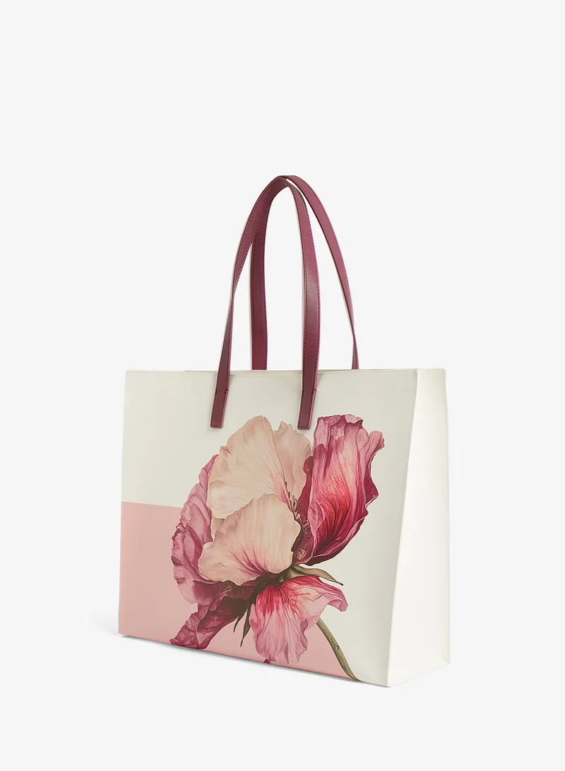 Ted Baker  Shelien Printed Flower Large Icon Tote for Women | Best Price UAE