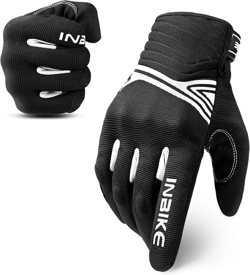 INBIKE Breathable Mesh Motorcycle Gloves with Touchscreen and TPR Palm Pad - Image 1