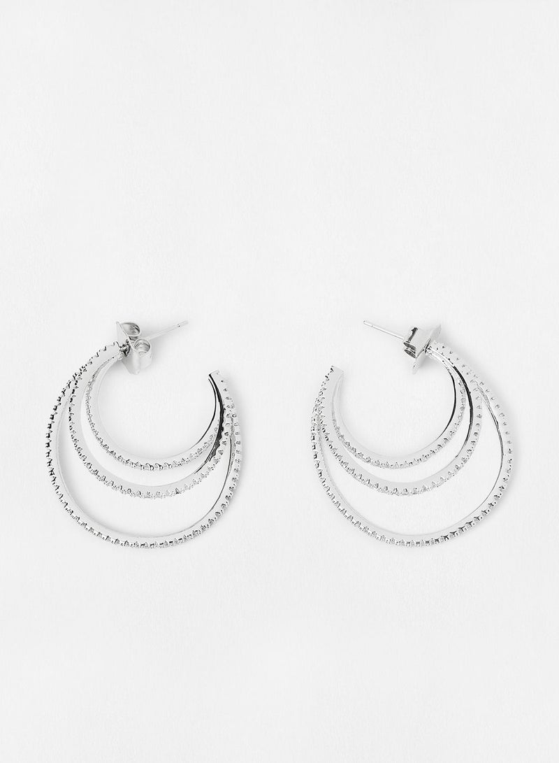NIBEMINENT Triple Half Hoop Earrings  - Image 1