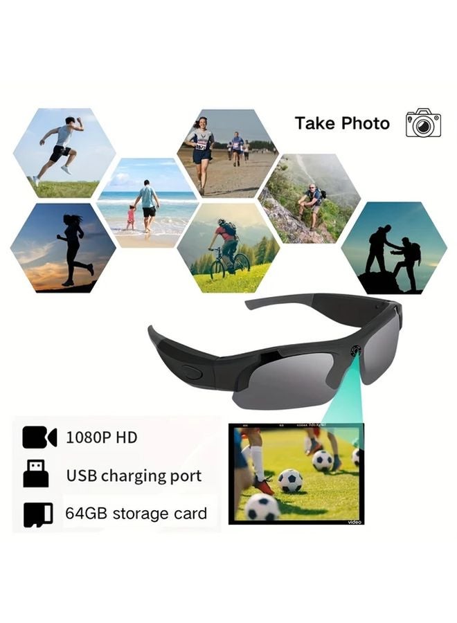 Smart Video Glasses 1080P HD 64GB Memory 120 Wide Angle Lens 180 Min Battery Life - Image 4
