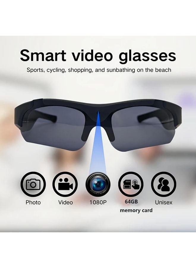Smart Video Glasses 1080P HD 64GB Memory 120 Wide Angle Lens 180 Min Battery Life - Image 2