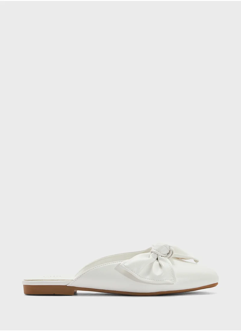 ايلا Slip On Mule With Bow