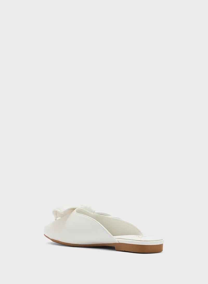 ELLA Slip On Mule With Bow
