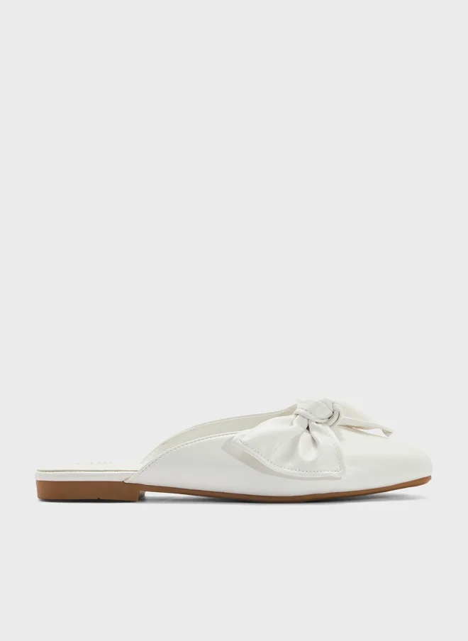 ELLA Slip On Mule With Bow