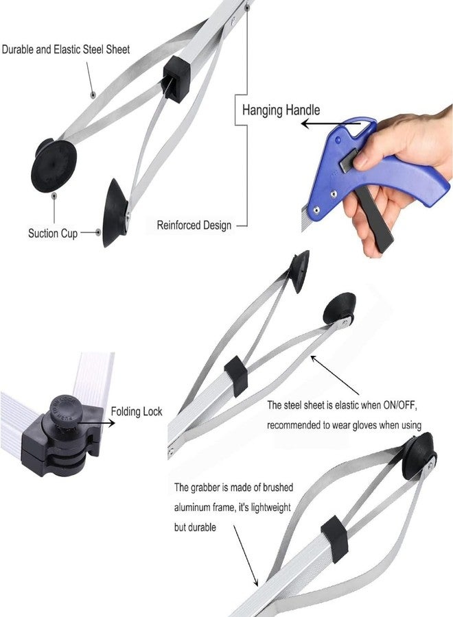 Horizonite 32 Inch Foldable Grabber Pick - Up Tool | Extra Long Reach Lightweight Trash Picker Stick with Strong Grip | Ideal for Elderly Garden Cleaning Litter Collection & Limited Mobility Users - Image 2