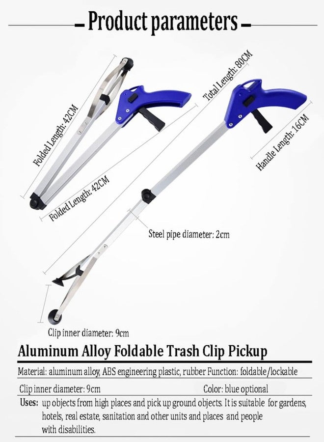 Horizonite 32 Inch Foldable Grabber Pick - Up Tool | Extra Long Reach Lightweight Trash Picker Stick with Strong Grip | Ideal for Elderly Garden Cleaning Litter Collection & Limited Mobility Users - Image 3