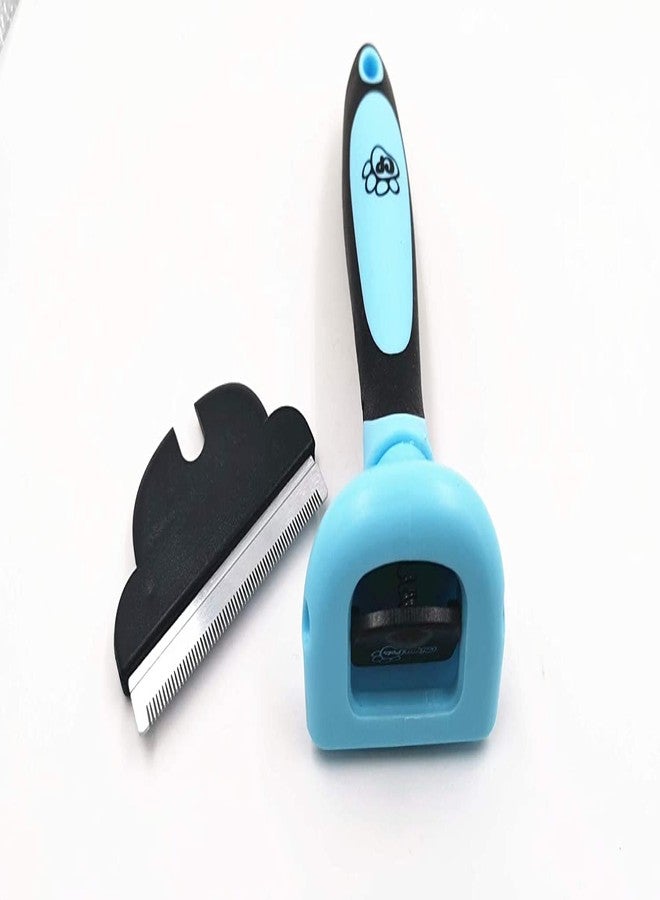 Chirpy Pets Pet Grooming Dog & Cat Brush For Shedding, Effective for Long & Short Hair Pet Grooming Tool, Reduces Dogs and Cats Shedding Hair By More Than 95%, The Professional Deshedding Tool (Small) - Image 2