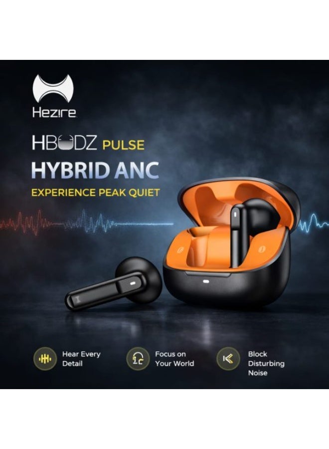 هيزاير سماعات أذن لاسلكية Hezire HBODZ Pulse Hybrid بخاصية إلغاء الضوضاء (ANC) - Image 2