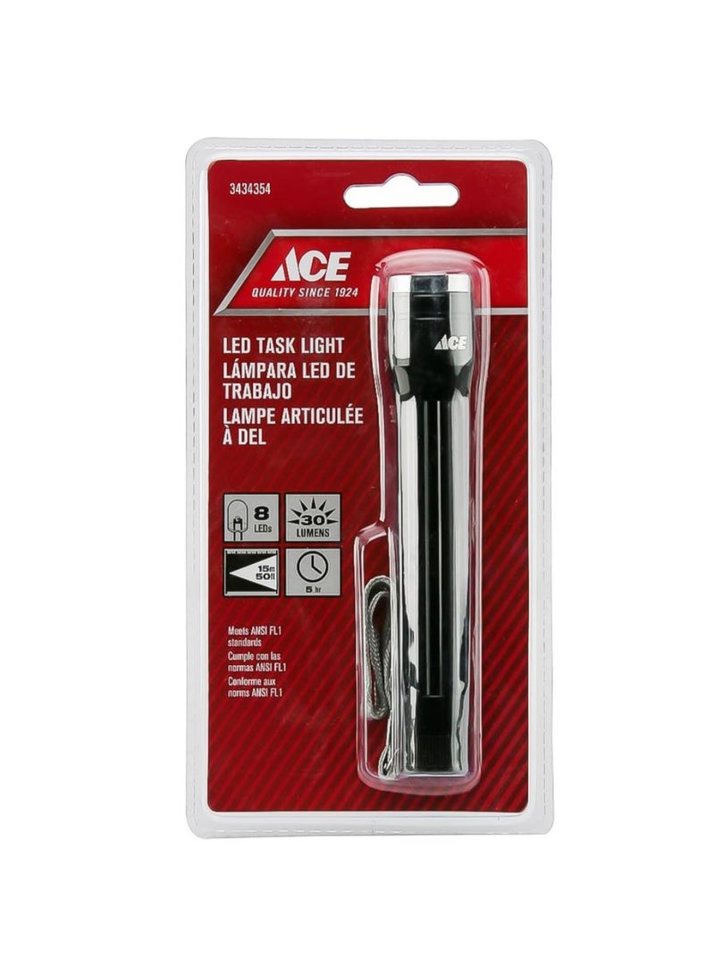 ACE Battery Operated LED Flashlight 5 Hours 30 Lumens