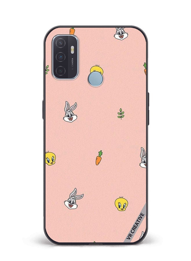 VR CREATIVE Protective Case Cover For Oppo A53 Bunny Design Multicolour - Image 1