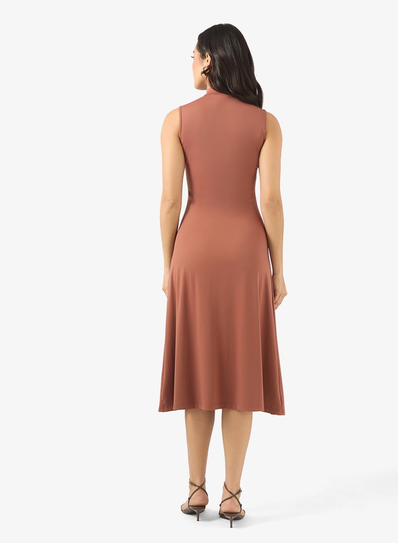 BCBG High Neck Midi Dress - Image 2