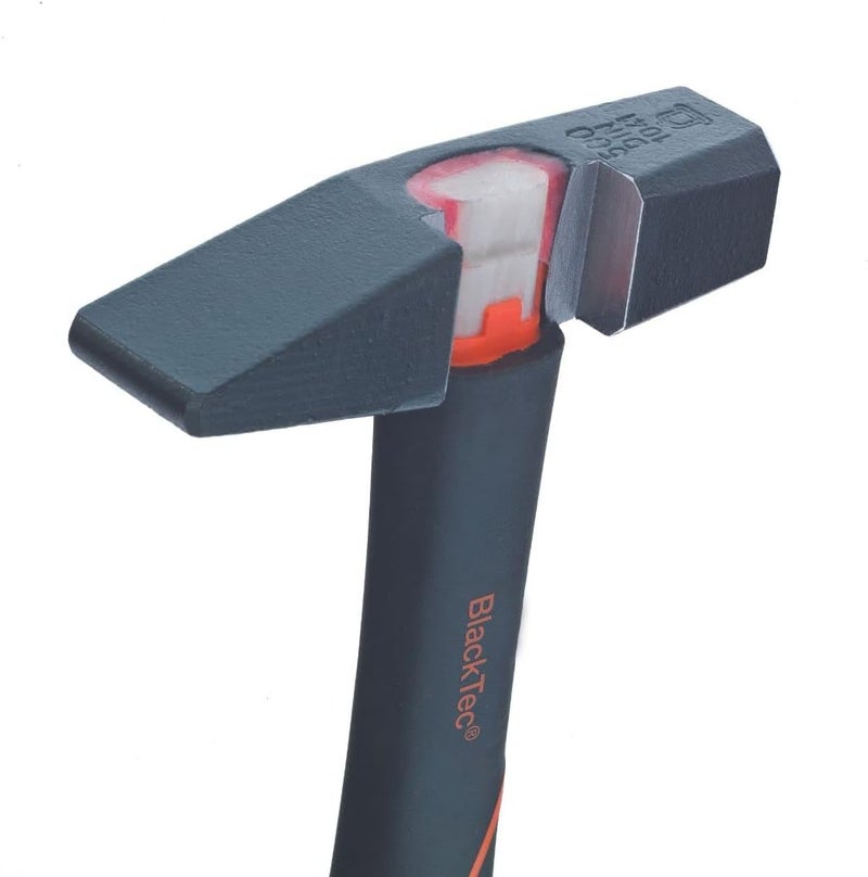 Picard Riveting Hammer BlackTec 200g - German Pattern, Cross Peen, Alloy Steel Head, Black Powder Coated, Low Vibration, Fiberglass Core Handle, Rubber Grip, 0032700-0200 - Image 1