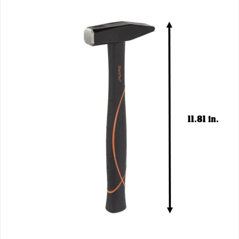 Picard Riveting Hammer BlackTec 200g - German Pattern, Cross Peen, Alloy Steel Head, Black Powder Coated, Low Vibration, Fiberglass Core Handle, Rubber Grip, 0032700-0200 - Image 3