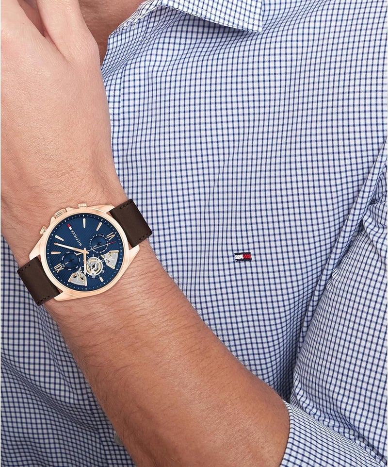 Tommy Hilfiger Men's Blue Dial Chronograph Watch - Image 4