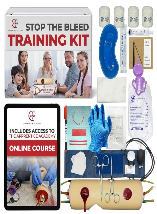 The Apprentice Doctor Stop The Bleed Kit by The Apprentice Doctor - Tourniquet NOT Included - Bleeding Control Kit with an Accredited Online Course Designed to Train Members of The Public & Training Medical Professionals - Image 1