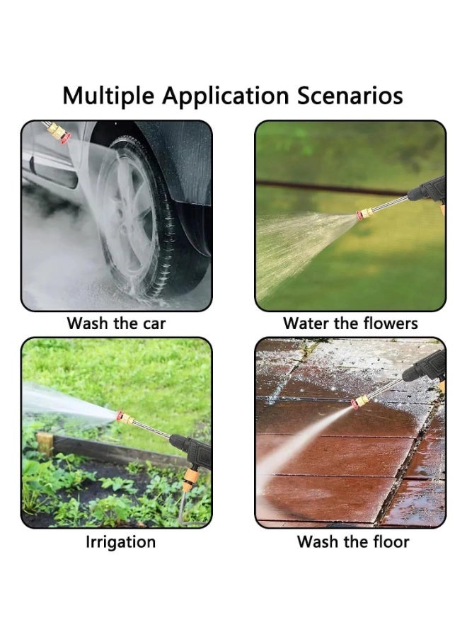 Hedge High Pressure Car Washer Car Cleaning 48V Rechargeable Electric Pressure Washer Gun Machine Tool for Car Bike Gardening with Adjustable 3in1 Nozzle - Image 5