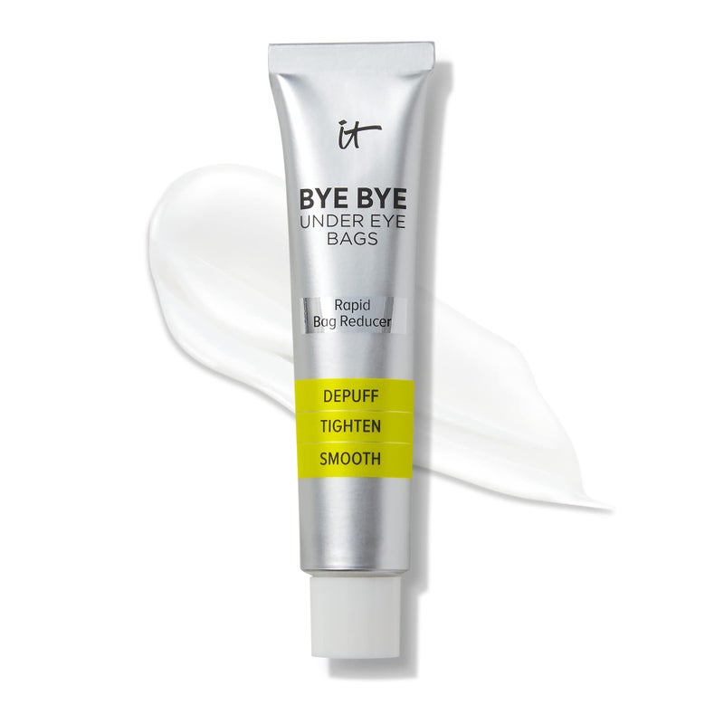 علاج IT Cosmetics للتخلص من أكياس تحت العين للنساء والرجال - مُخفف مؤقت لأكياس العين - مُصحح تحت العين - يقلل الانتفاخ - يشد - يُنعّم - يقلل من مظهر التجاعيد والخطوط الدقيقة - 05 أونصة سائلة