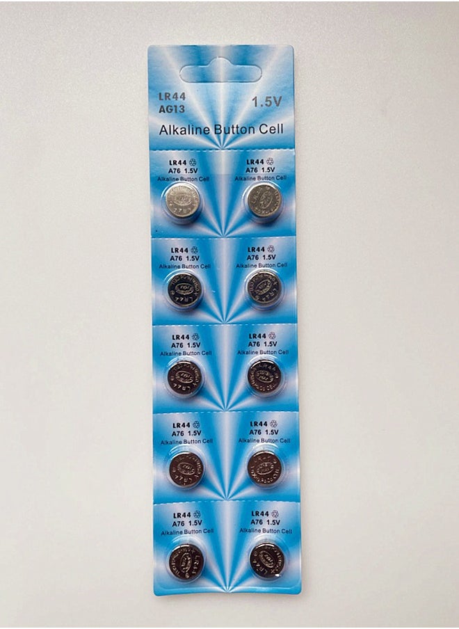 WooFree 10 Pcs LR44 AG13 1.5V Lithium Battery 1 Pack 