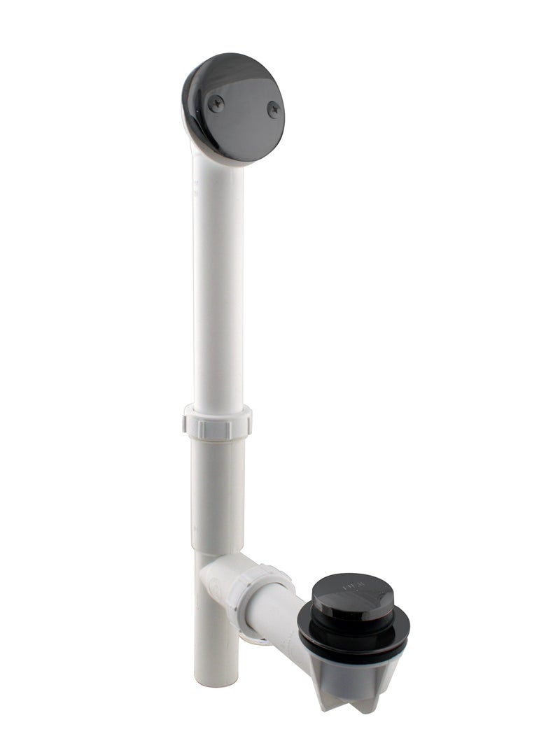 ويست براس Westbrass 593244-20 أبيض 1-1/2 بوصة أنبوبي طرف إصبع القدم طقم تصريف نفايات الحمام من الفولاذ المقاوم للصدأ - Image 1