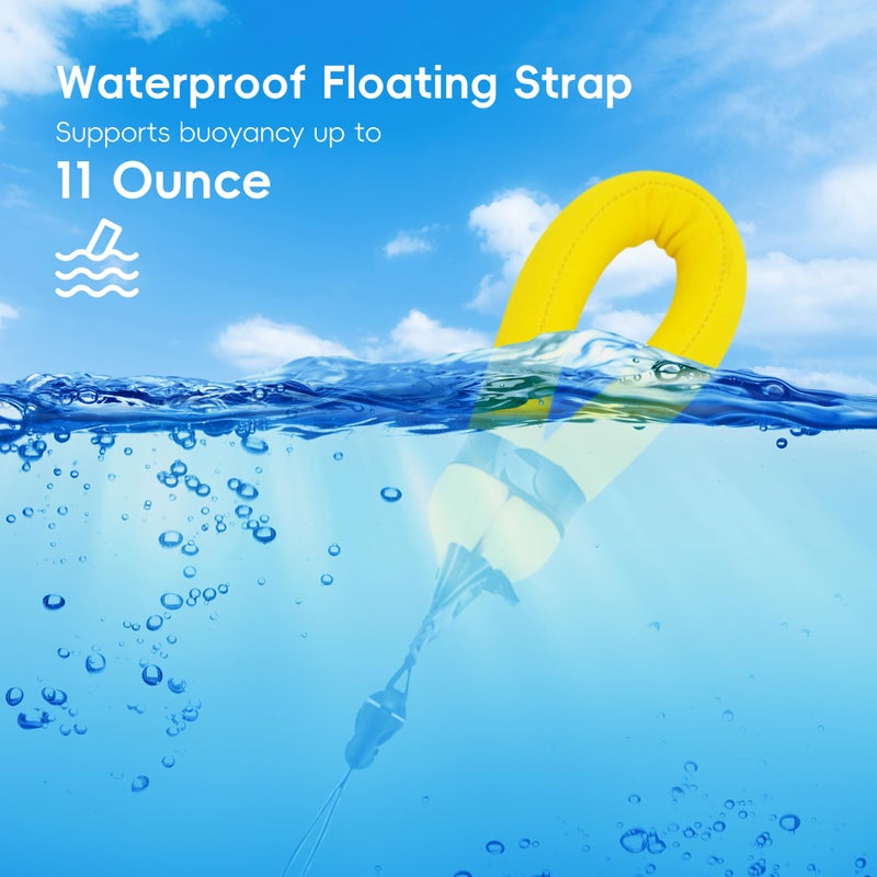 JJC Waterproof Camera Floating Wrist Strap for Olympus Tough TG-7 TG-6 TG-5 Kodak Pixpro WPZ2 Pentax WG-90 Fujifilm FinePix XP140 XP130 Nikon Coolpix W300 W150 Gopro Hero 13 12 11-Yellow - Image 2