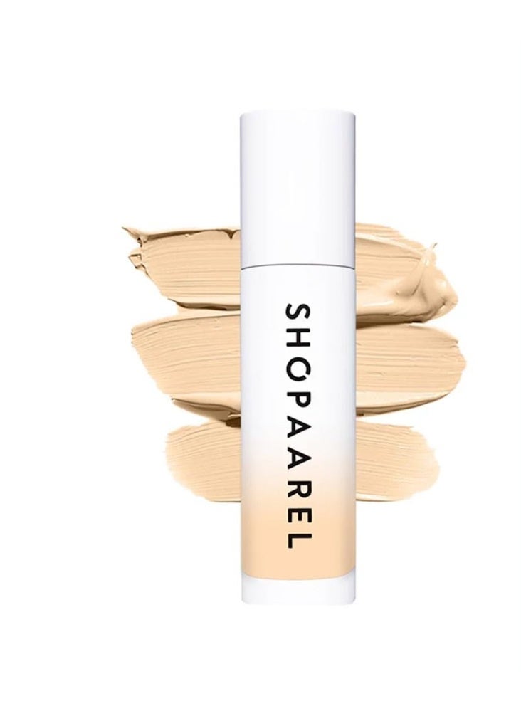 Shopaarel Full Coverage Blendable Semi Matte Miracle Skin Foundation Cream for All Skin Type (01_Ivory) - Image 1