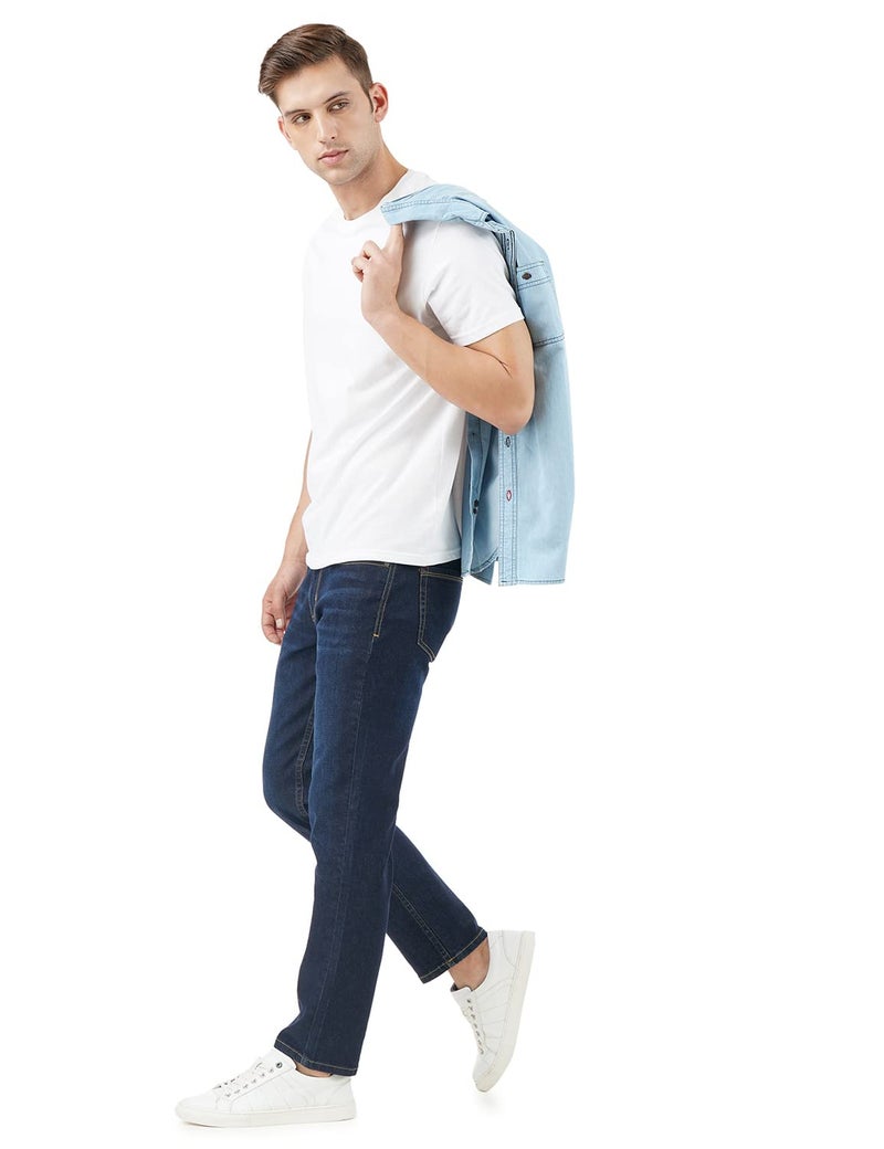 INKD Men's Slim Fit Jeans - Mid-Rise | Cotton Blend | Contrast Stitch | Stretchable Fabric | Classic 5 Pocket Styling | Men's Bottomwear (Available in Plus Sizes) - Image 5