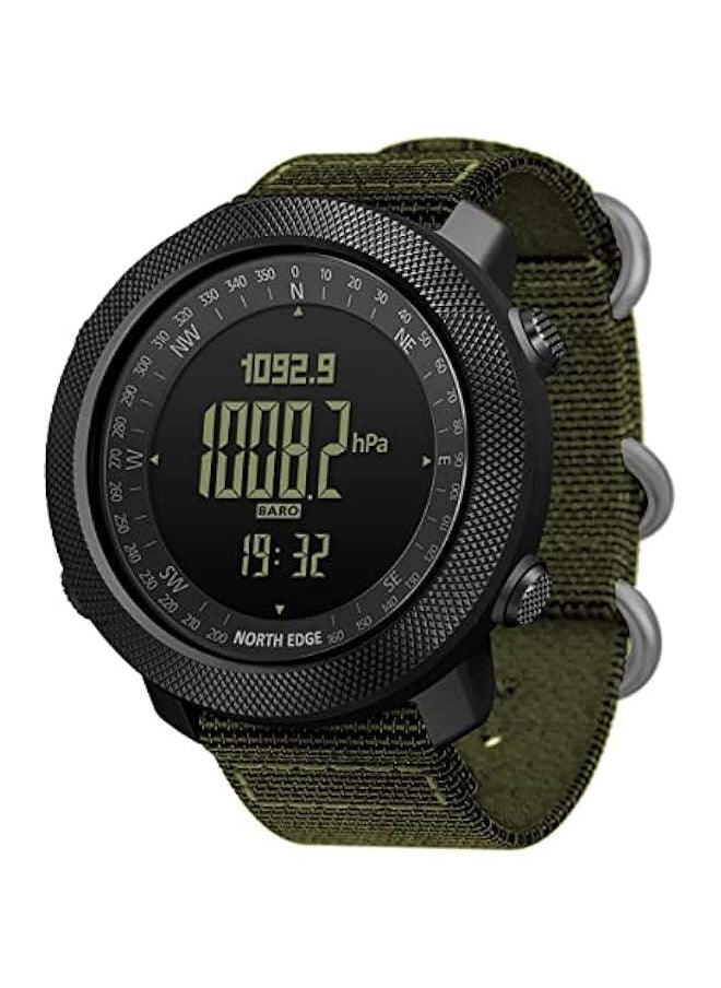 Arabest - Green North Edge Apache Tactical Sports Men's Watch with Compass, Digital Tracker, and Durable Band - Image 1