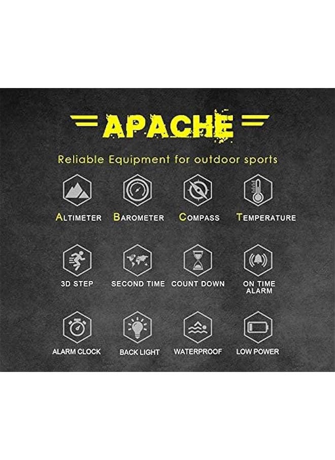 Arabest - Green North Edge Apache Tactical Sports Men's Watch with Compass, Digital Tracker, and Durable Band - Image 1
