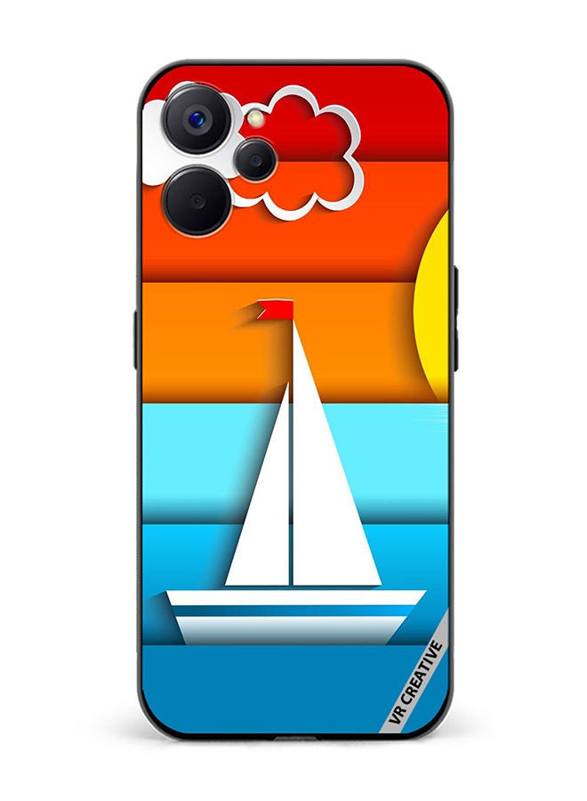 VR CREATIVE Protective Case Cover For Realme 10 5G Boat Design Multicolour - Image 1