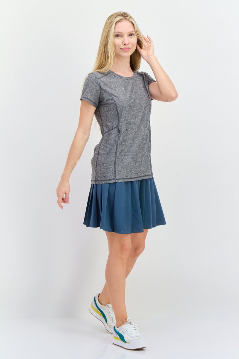 HEAD Women Sportswear Fit Short Sleeve Outdoor T-Shirt, Grey - Image 3